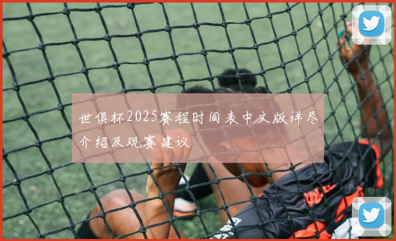 世俱杯2025赛程时间表中文版详尽介绍及观赛建议